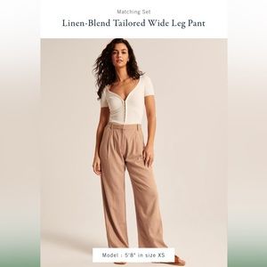 *NEW* Linen Blend A&F Trouser Medium Long